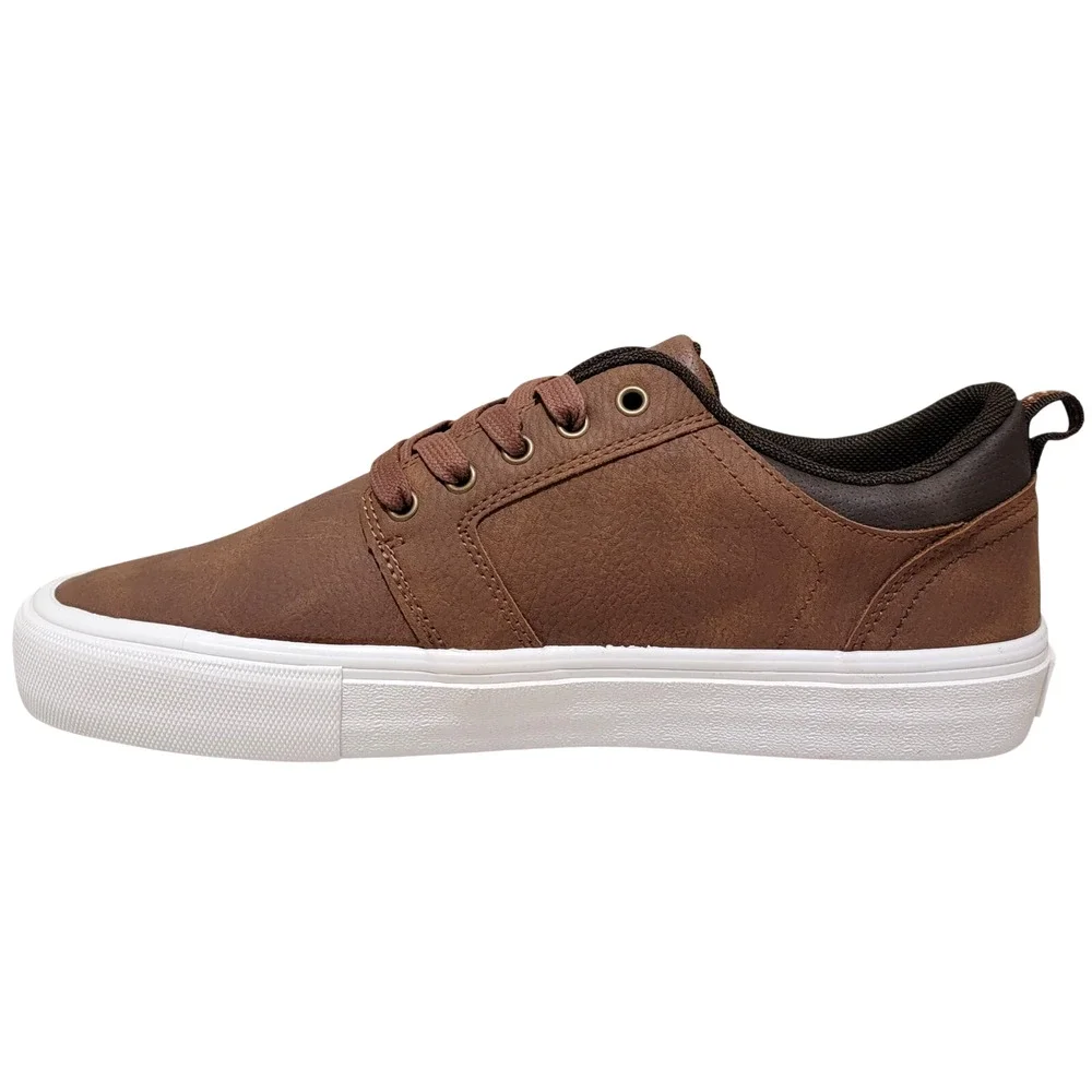 Levi's Men Alpine Stacked Low Top Sneakers Size US 9.5M Tan Brown Faux Leather